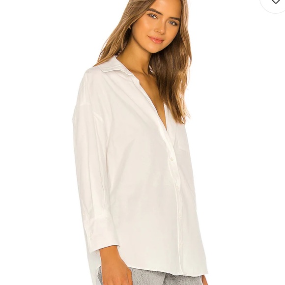Anine Bing Mika Shirt in White - Picture 6 of 11